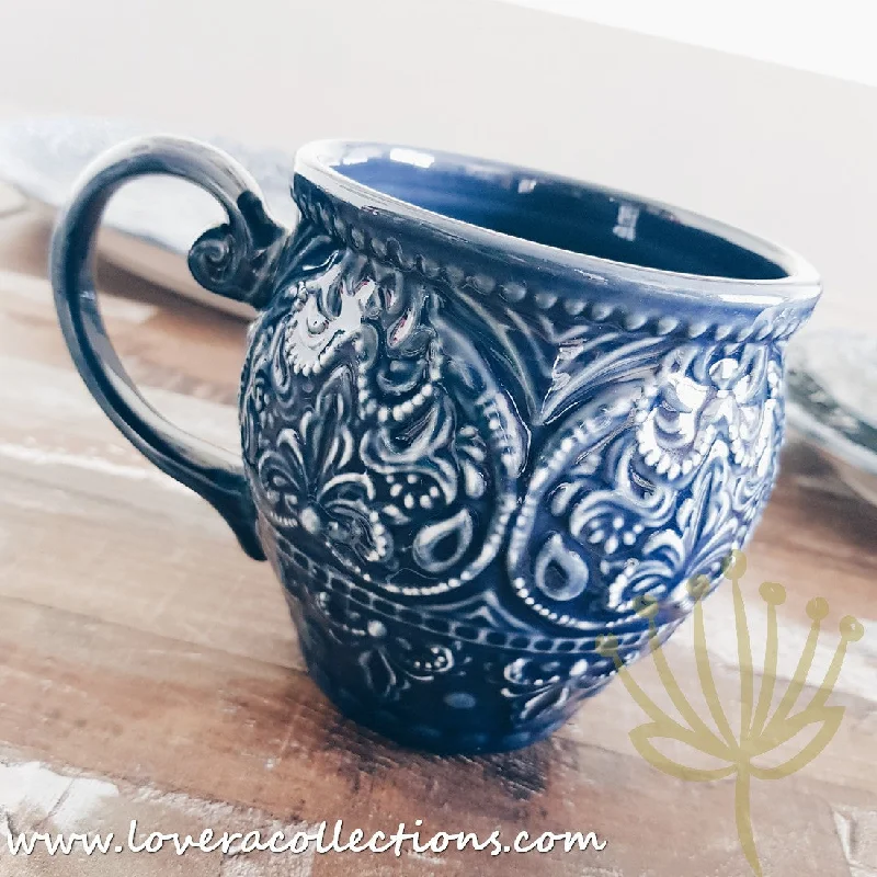 *50% OFF + BUY 1 FREE 1 PROMO* Victorian Blue Mug