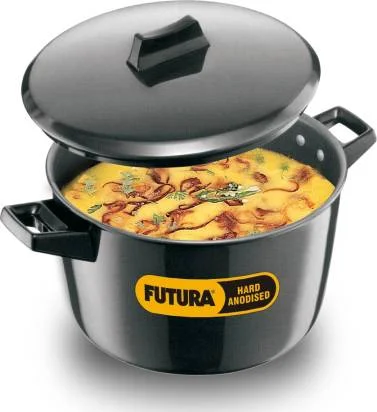 Hawkins Futura Hard Anodized Cook-n-Serve Bowl 5 L with Lid (ACB50)