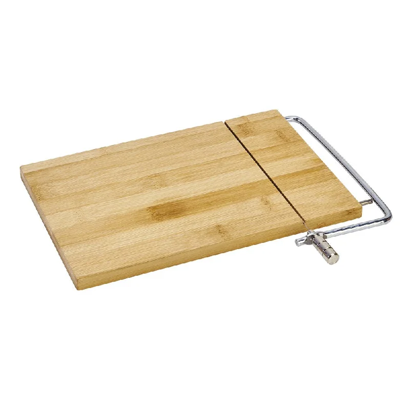 Kitchen Details Bamboo Cheese Board with Slicing Cable - 10.5"x6.5"x.5"