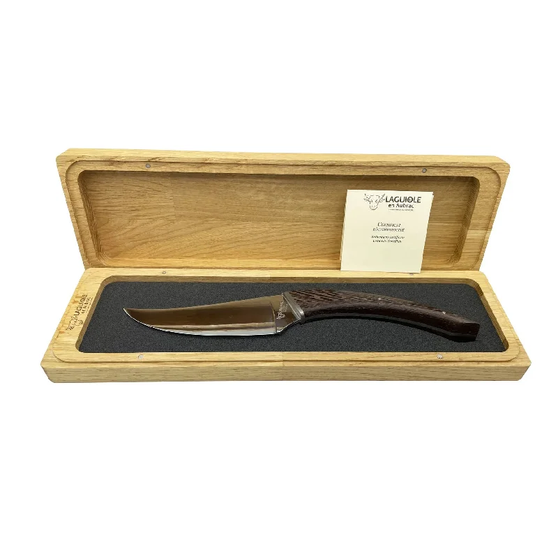 Laguiole En Aubrac "Le Buron" Forged Cheese Knife - Wenge Wood