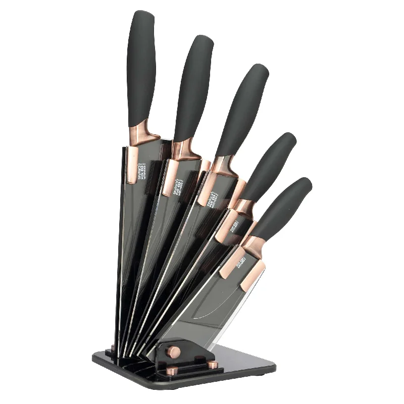 Brooklyn Copper - 5 Piece Knife Block