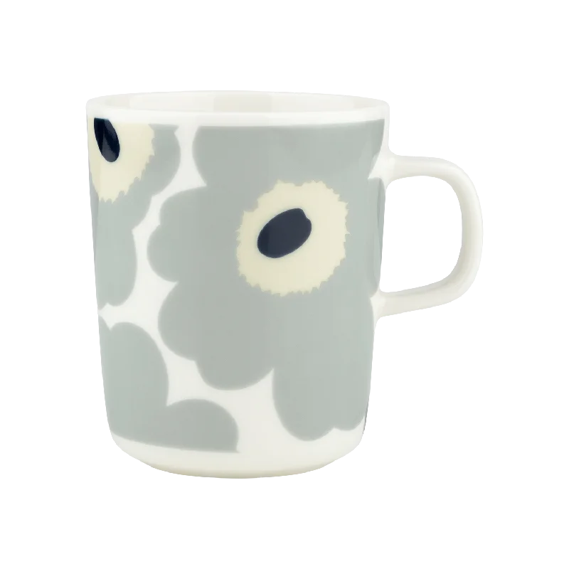 Marimekko Unikko Mug, white/grey/dk.blue