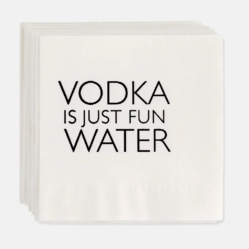 "Fun Water" Cocktail Napkins, Set of 50