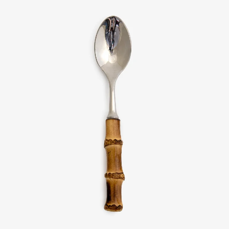 Natural Bamboo Cutlery Tea Spoon (Silver)