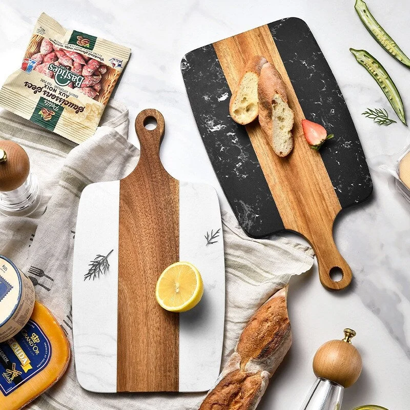 Two-color splicing cutting board