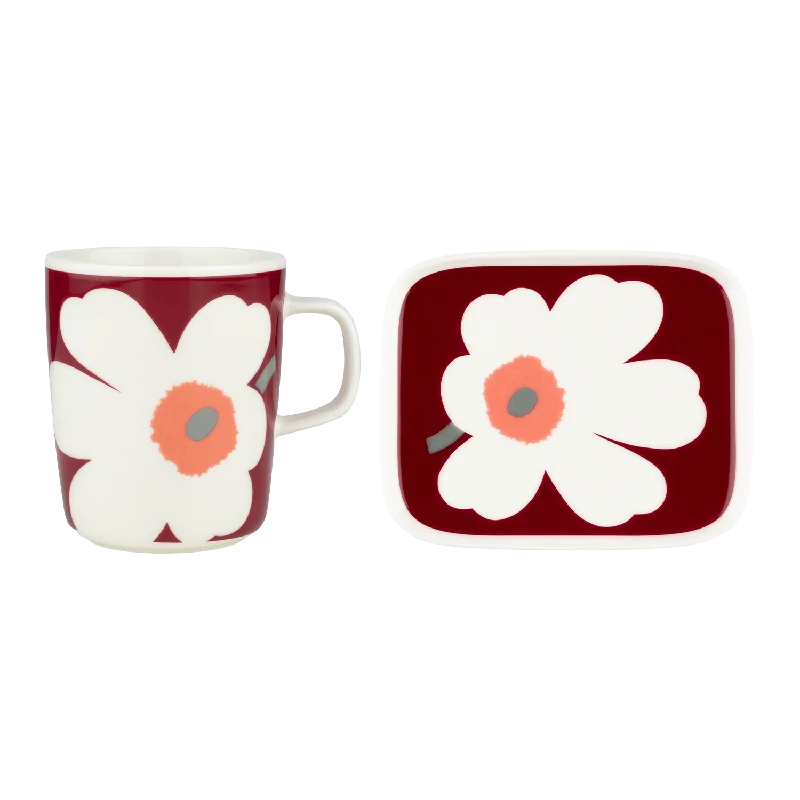 Marimekko 60th Anniversary Unikko Mug & Plate Set