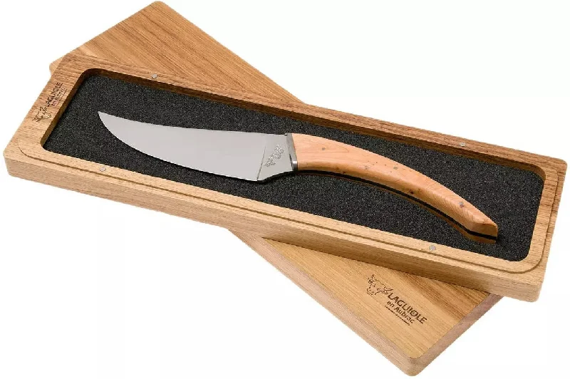 Laguiole En Aubrac "Le Buron" Forged Cheese Knife - Juniper Wood