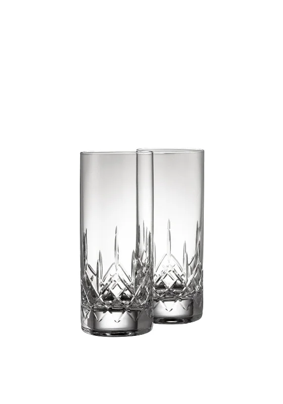 Galway Crystal Longford Hi-Ball Pair of Glasses