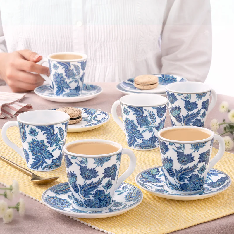 Larah By Borosil New Iris Mug n Saucer Set