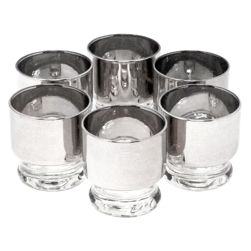 Small Mercury Footed Rocks Glasses