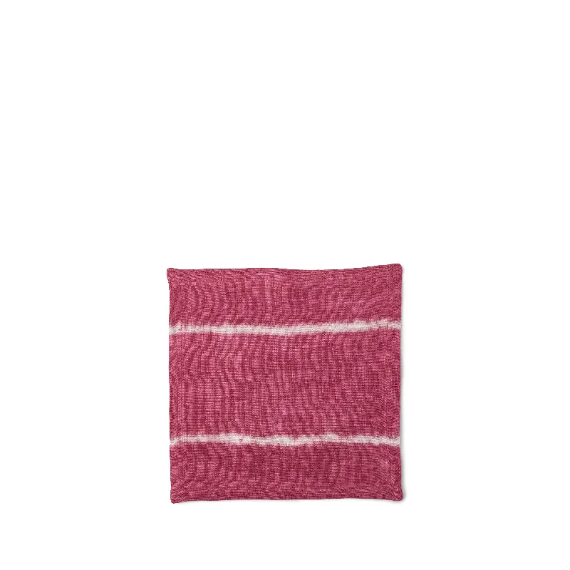 Stripes Cocktail Napkin in Cranberry