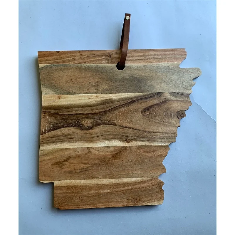 Acacia Wood "Arkansas" Cutting Board - A