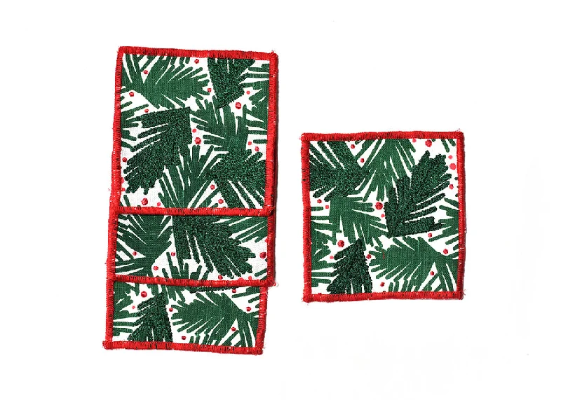 Balsam and Berry Print Cocktail Napkins, Set of 4