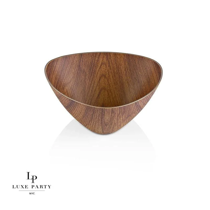 95 Oz. Triangle Mahogany Heavy Plastic Bowl