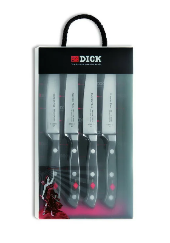 F.DICK PREMIER PLUS GIFT SET FORGED STEAK KNIFE SET 4PCS