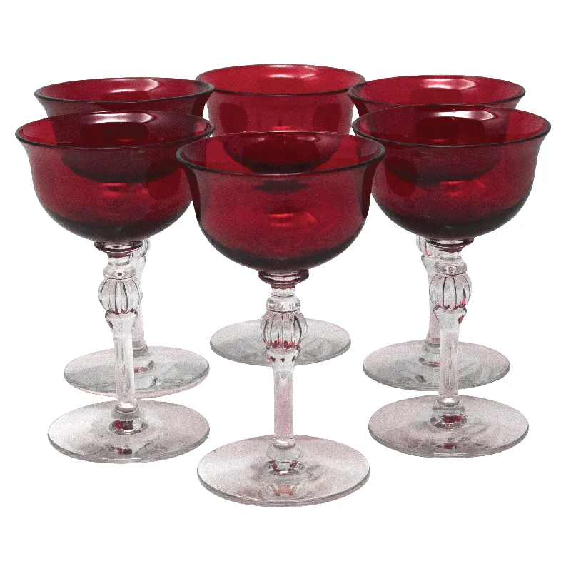 Morgantown Red Cup Cocktail Glasses