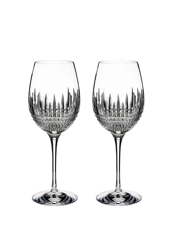 Waterford Crystal Lismore Diamond Red Wine Glasses, Set of 2