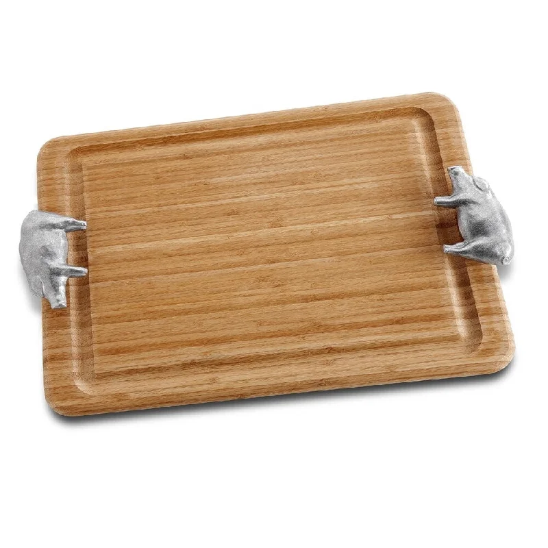 Wilton Armetale Pig Handle Carving Board