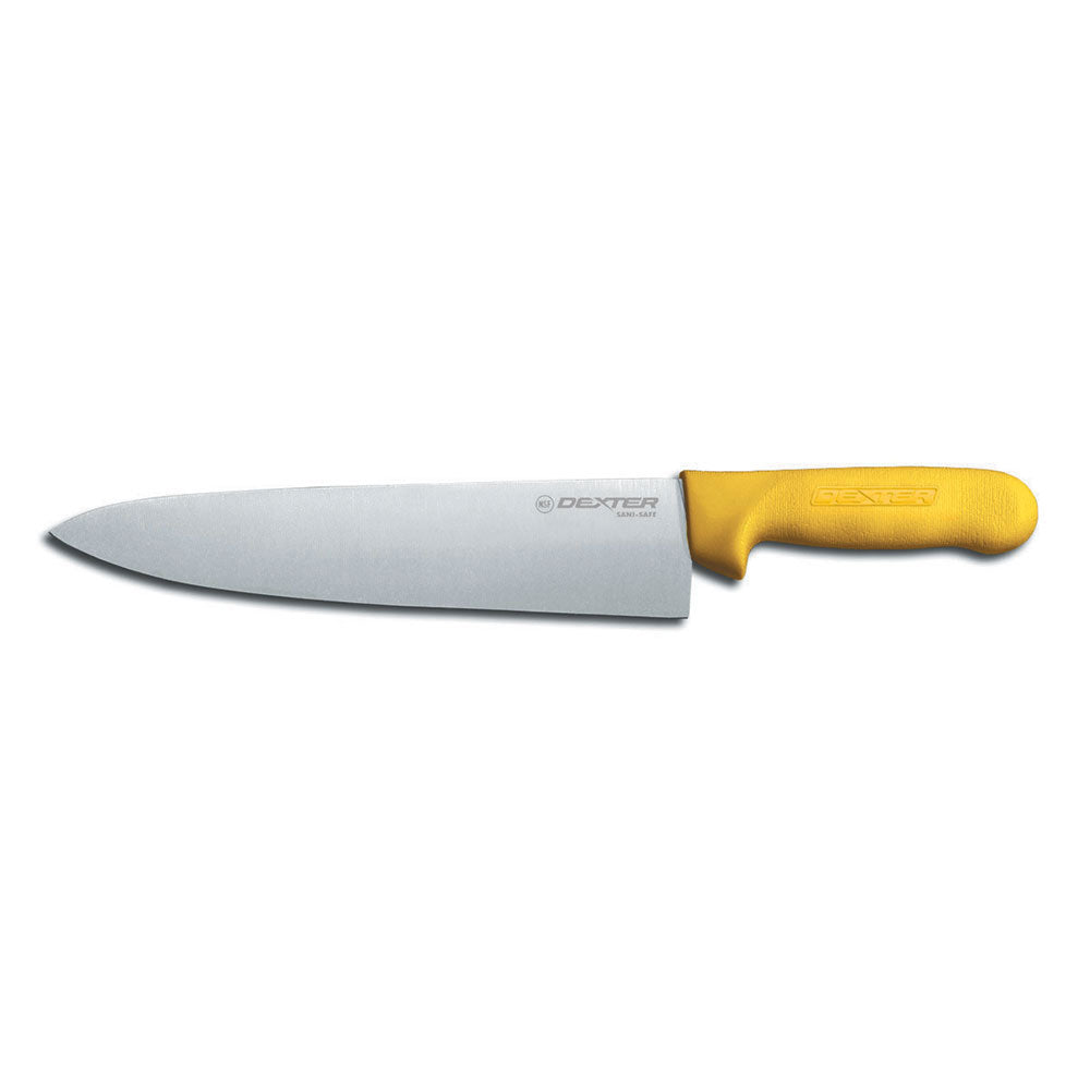 Dexter Sani-Safe S145-10Y (12433Y) 10" Cook's Knife, Yellow