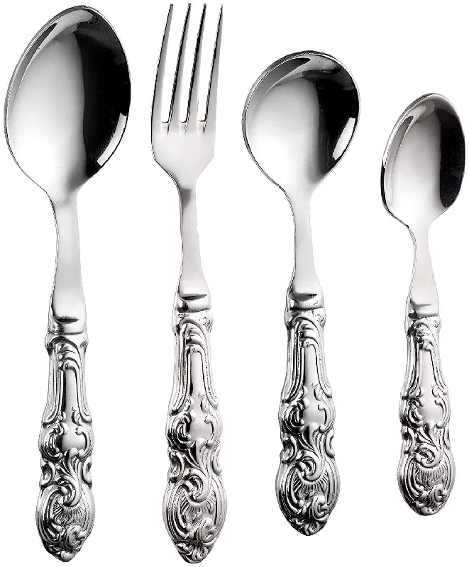 Sanjeev Kapoor Empire Stainless Steel Cutlery Set, 24-Pieces