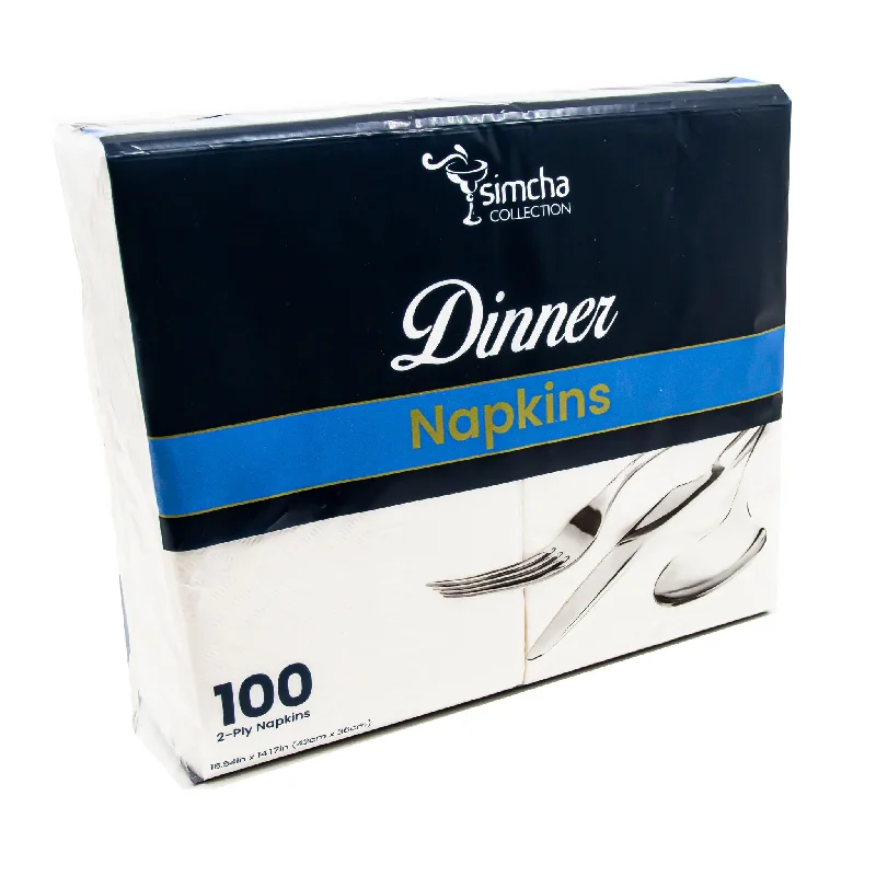 BULK Premium Soft White Napkins 1/8 Fold Dinner Napkin Value Pack