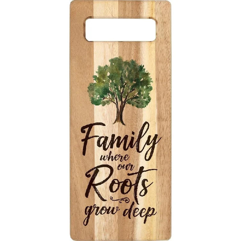 Family Where Our Roots Grow Deep Cutting Board