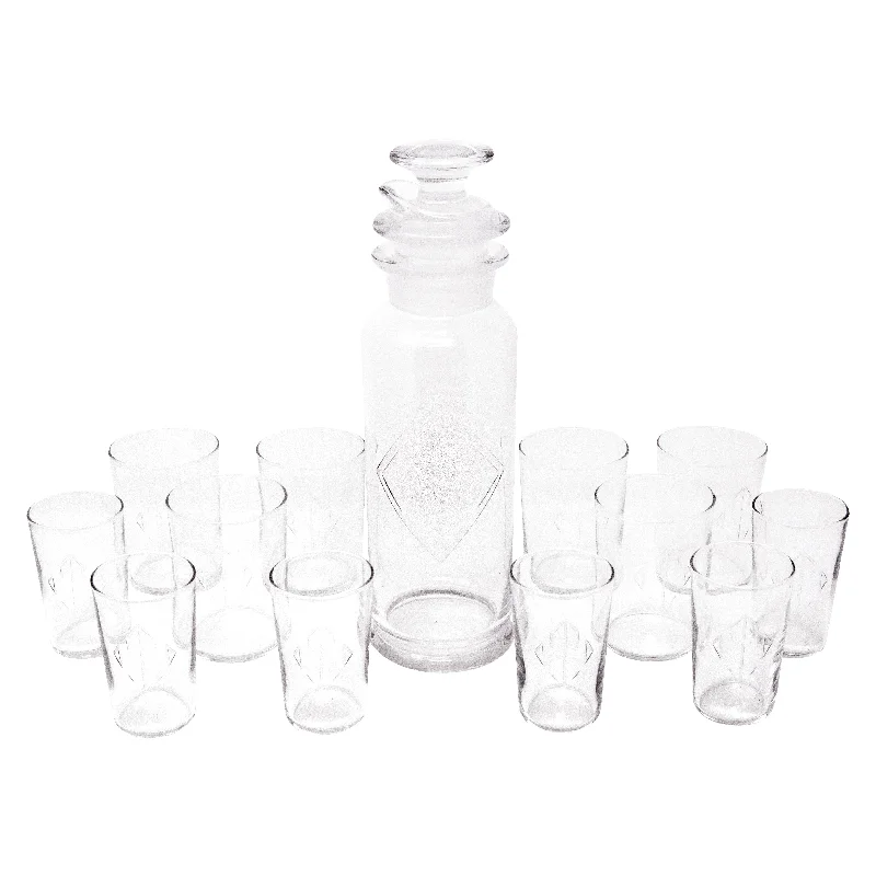 Heisey Shaker and Glasses Set