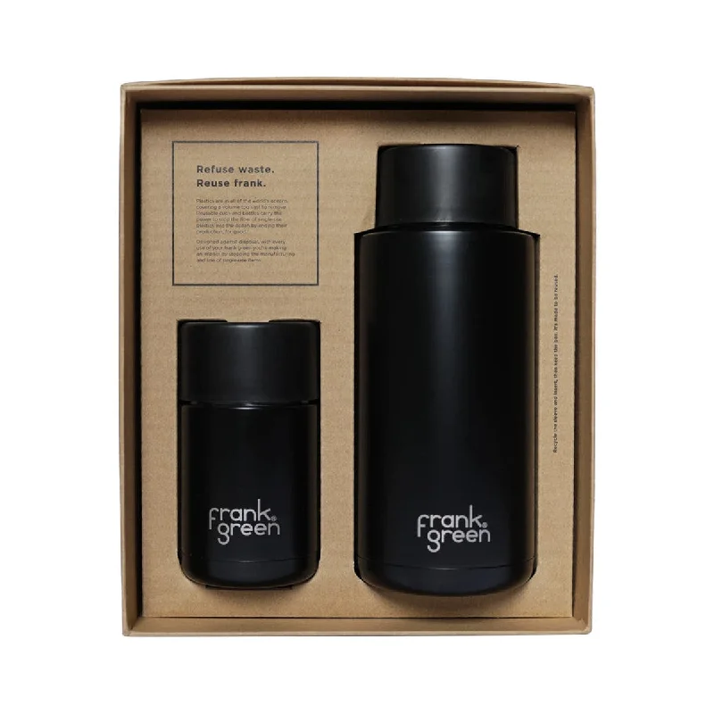 Frank Green The Essentials Gift Set Midnight 295ml/1L