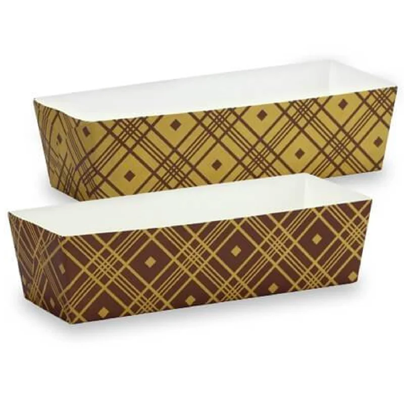 Premium Quality Paper Brown Tan Baking Pan 7"x2.5"x2" 6CT