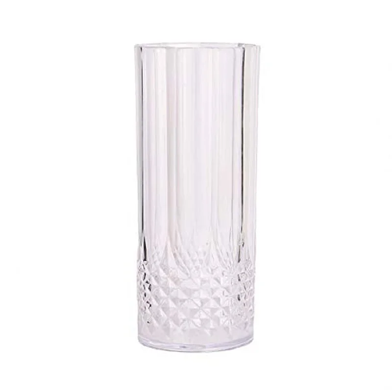 Simcha Collection Crystal Like Elegant Plastic Glasses Highball