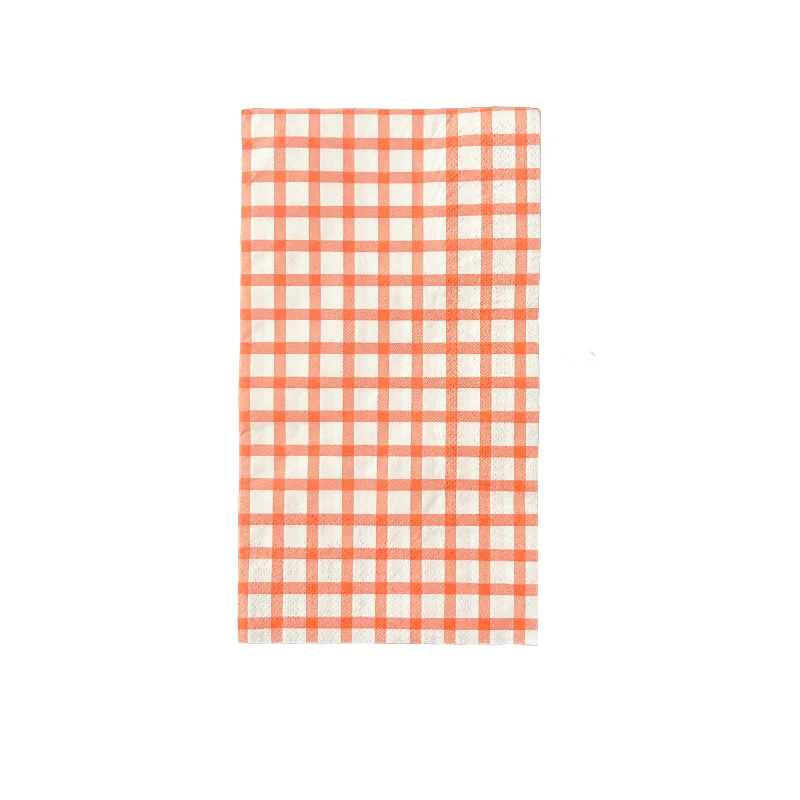 Baking Spirits Bright Light Red Gingham Guest Napkins