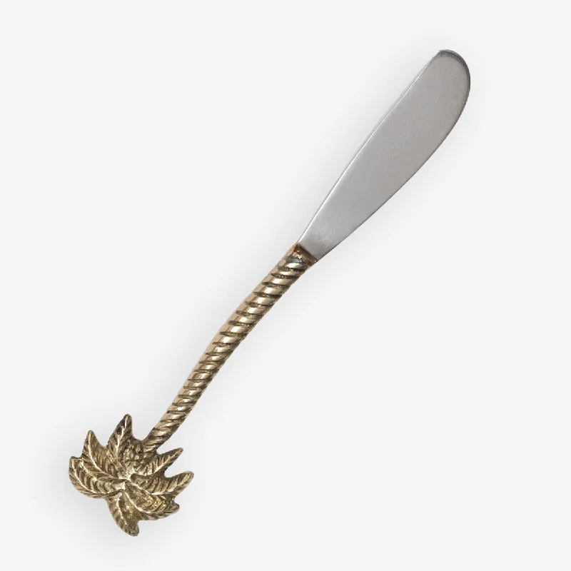 Palm Tree Pate Knife Brass