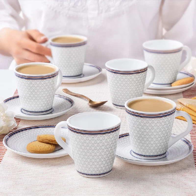 Larah By Borosil Starlight Mug n Saucer Set