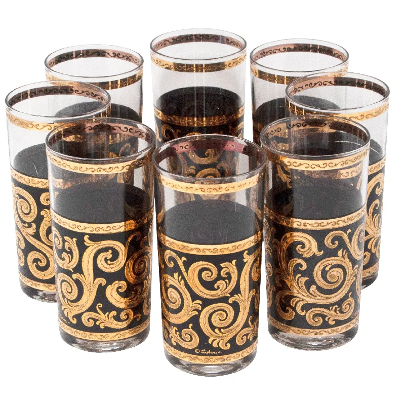 Culver Gold & Black Baroque Collins Glasses