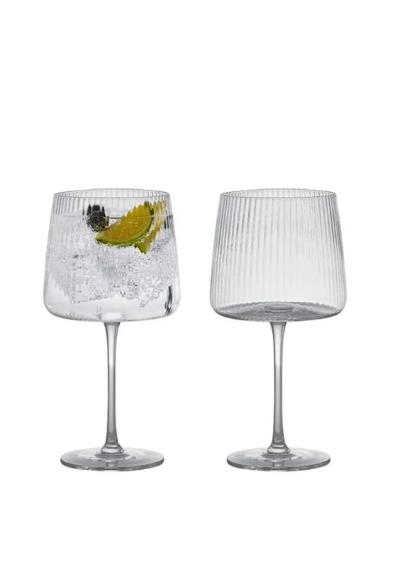 Anton Studio Designs Empire Set of 2 Gin Glasses, Smoked