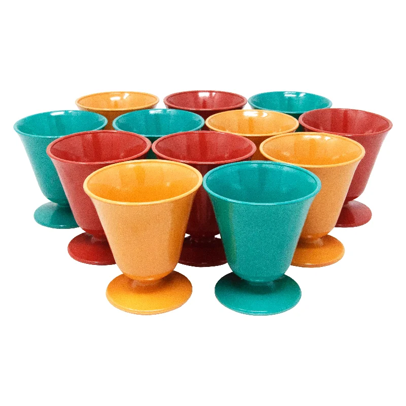 Fire King Footed Cocktail Glasses