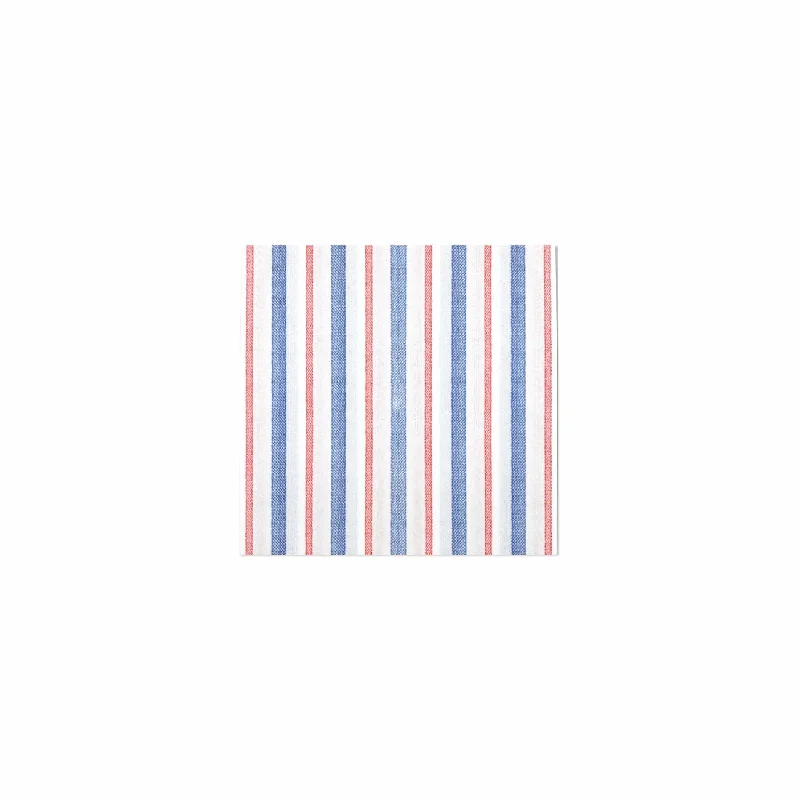 Papersoft Napkins Americana Stripe Cocktail Napkins