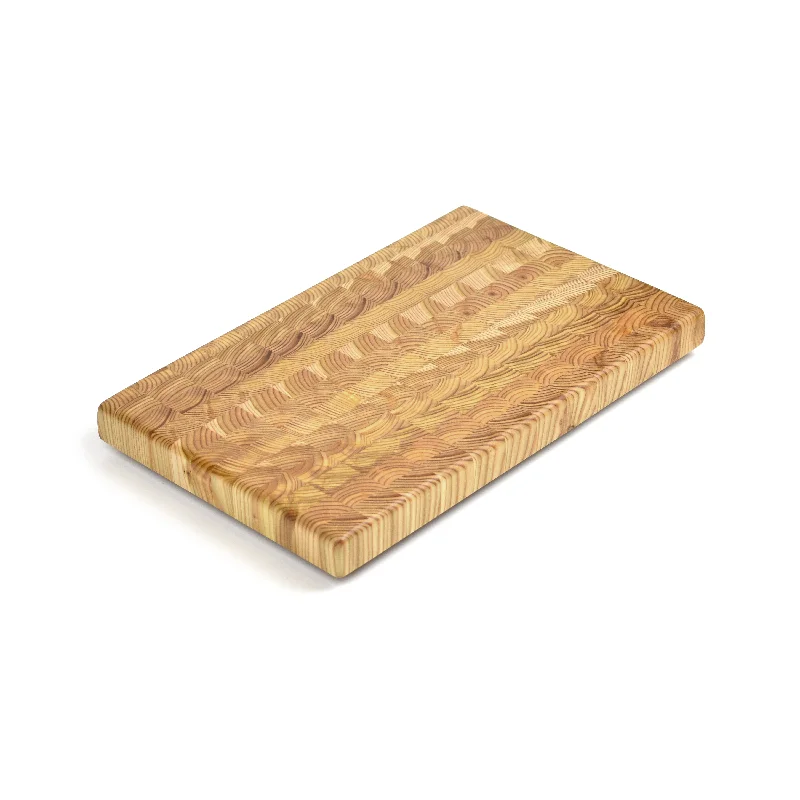 Larch Wood Large One Hander End Grain Cutting Board