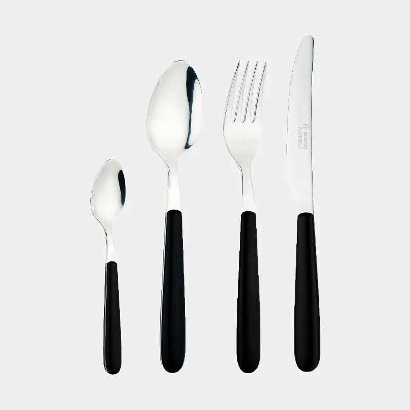 Eco - 24 Piece Furnace Black Cutlery Set