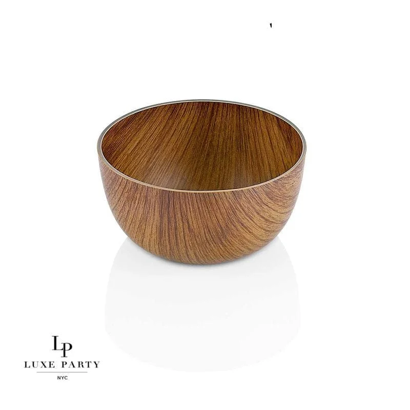 130 Oz. Round Mahogany Heavy Plastic Bowl