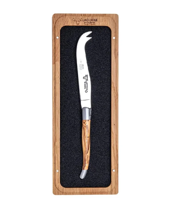 Laguiole En Aubrac Forged Cheese Knife - Olive Wood