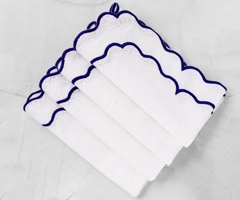 Scalloped Napkins - Cloth Napkins for Wedding