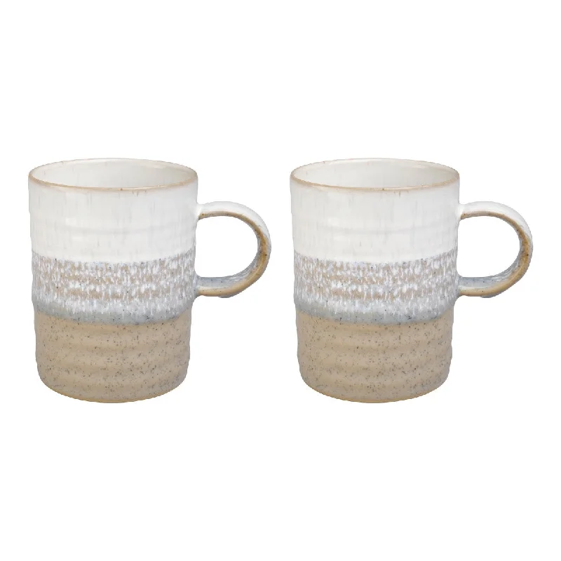 Denby Kiln Ridged Mugs 410ml (Set of 2)