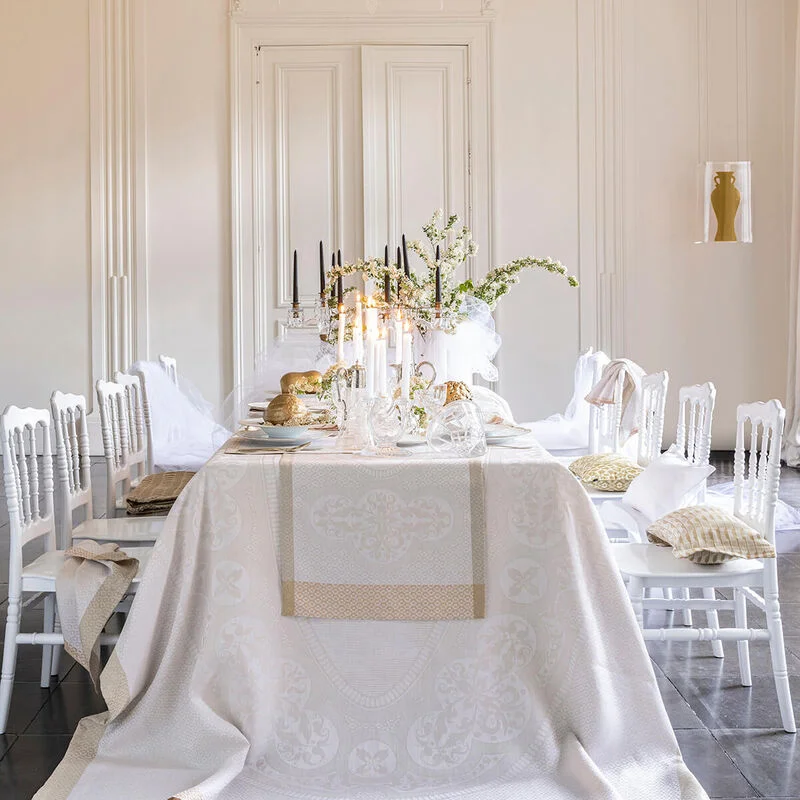 Evasions Celeste Table Linens Collection