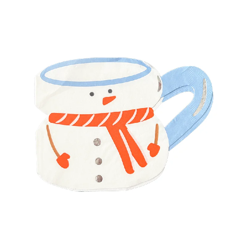 Baking Spirits Bright Snowman Mug Large Napkins