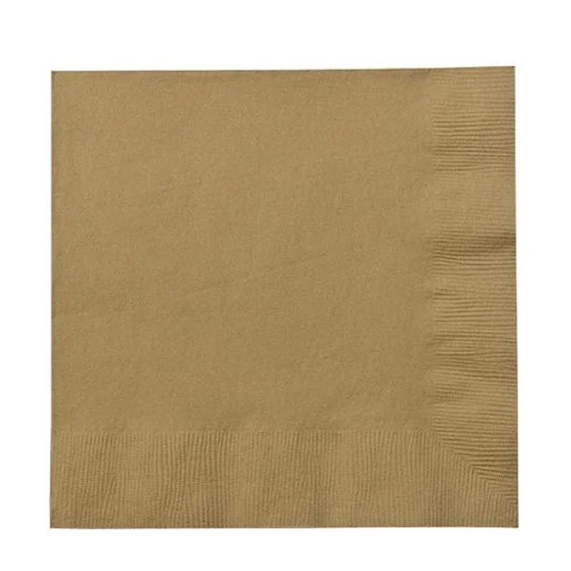 Gold Beverage Napkins