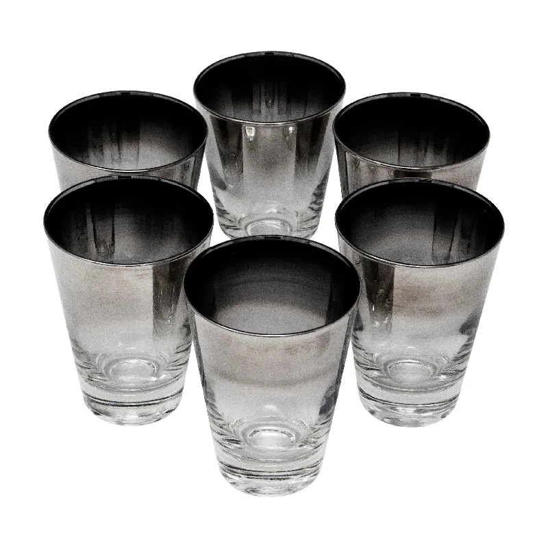 Mercury Fade Tall Single Old Fashioned Glasses