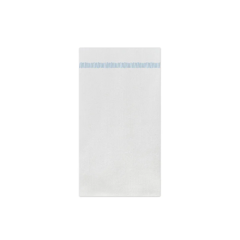 Papersoft Napkins Fringe Light Blue Guest Towels (Pack of 20)