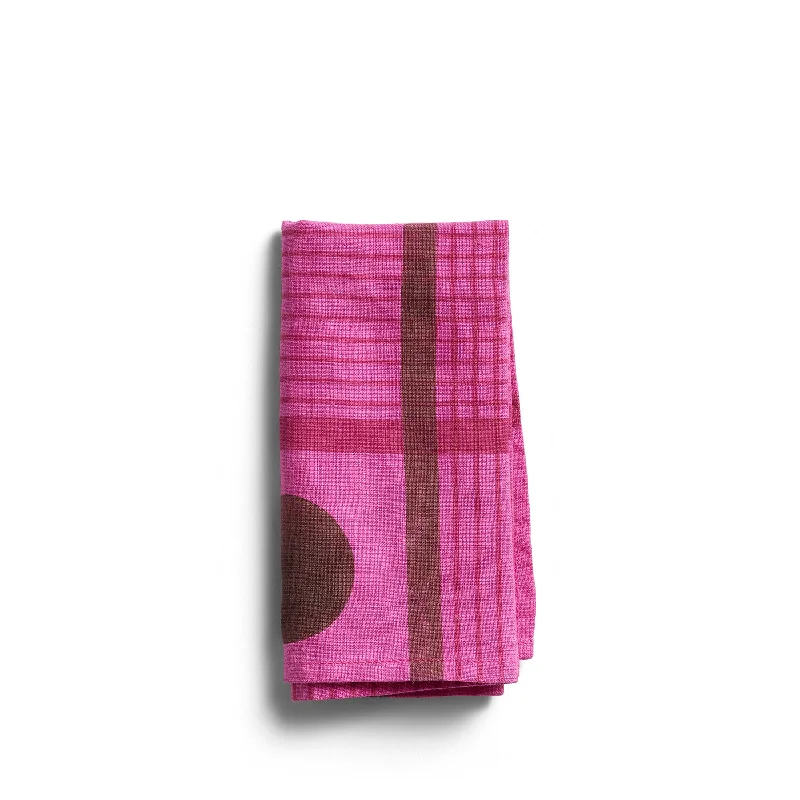 Plaid Napkin in Azalea