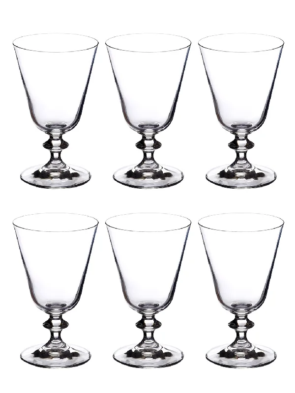 Bohemia Crystal Bella Cocktail Glass 350 ML set of 6 pcs , Transparent , Non - lead Crystal